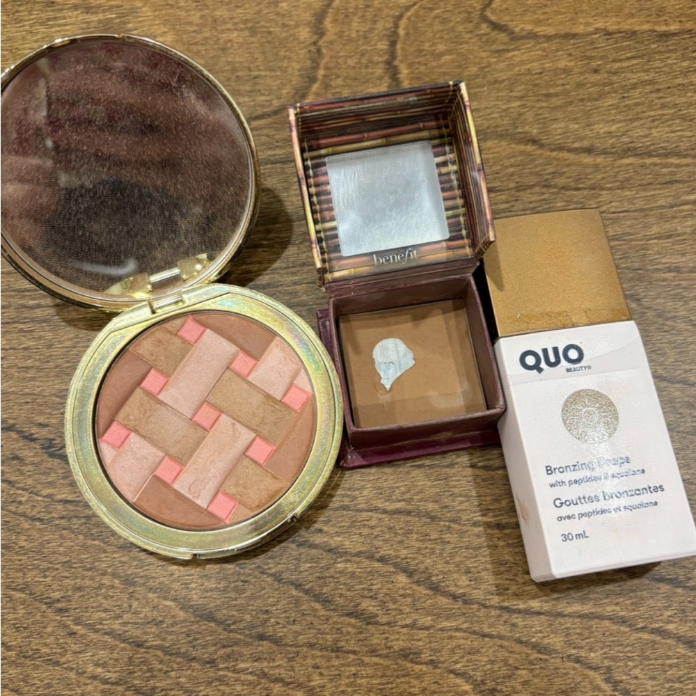 Too Faced, Benefit Cosmetics & Quo Used Bronzer Bundle